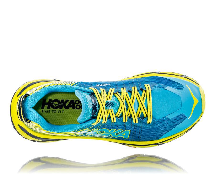 Hoka One One トレイルシューズ メンズ 青/緑 - EVO マファテ2 - BU4728561